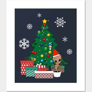 Baby Groot Christmas Tree Guardians Of The Galaxy Posters and Art